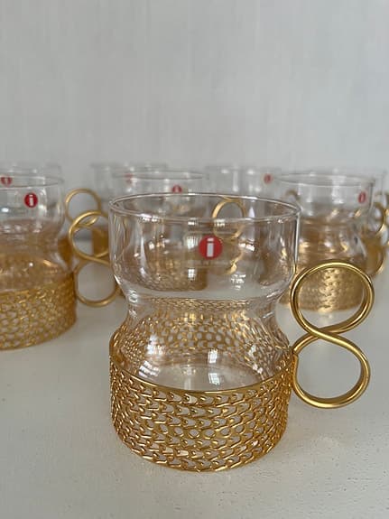 Tsaikka glas med hållare från Iittala