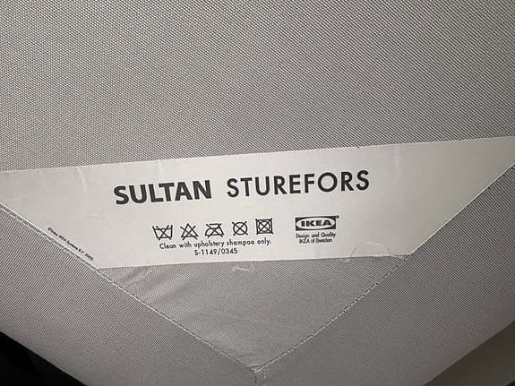 IKEA Sultan resårmadrass 90x200 med sängram i stål