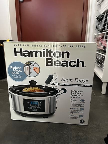 Oöppnad Hamilton Beach Set 'n Forget Slowcooker (4,7L)