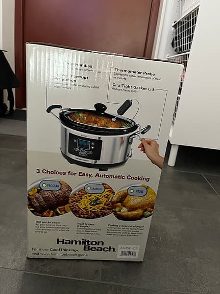 Oöppnad Hamilton Beach Set 'n Forget Slowcooker (4,7L)