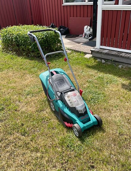 Bosch batterigräsklippare grön