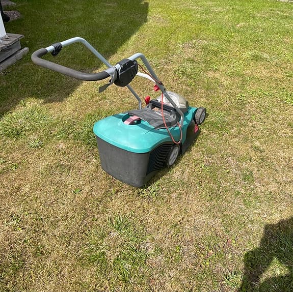 Bosch batterigräsklippare grön