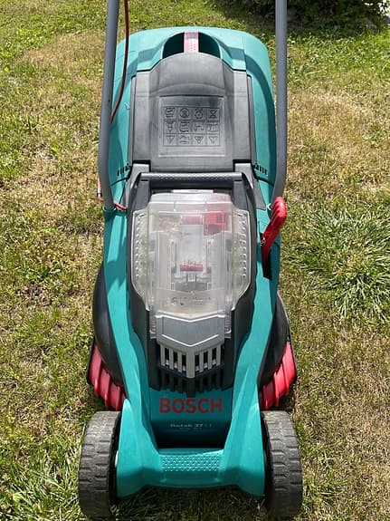 Bosch batterigräsklippare grön