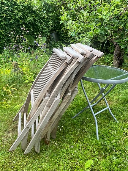 Trädgårdsstolar 4 st