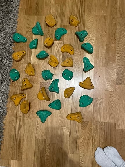 Klättergrepp 29st fina och bra