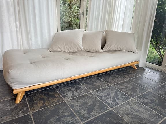 Senza futon bäddsoffa Natur/Natural 200cm