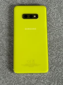 Samsung Galaxy S10e 128 GB gul nyskick