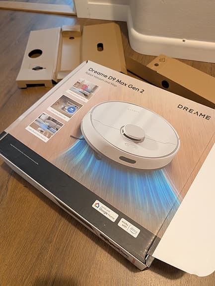 Dreame D9 Max Gen 2 robotdammsugare vit
