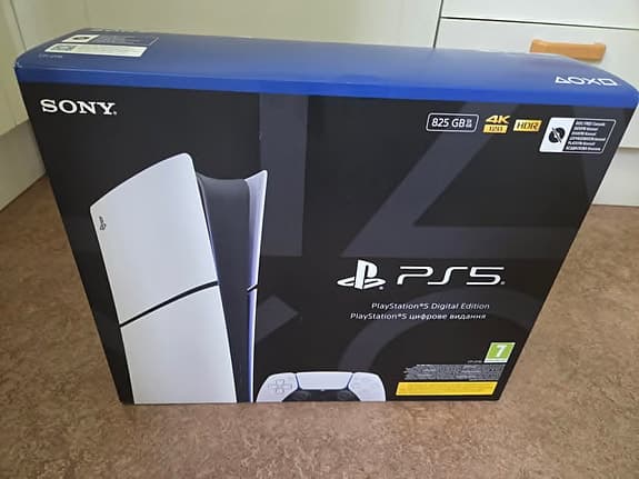 Helt NY oöppnad! Sony Playstation 5 Digital Edition 825GB spelkonsol!