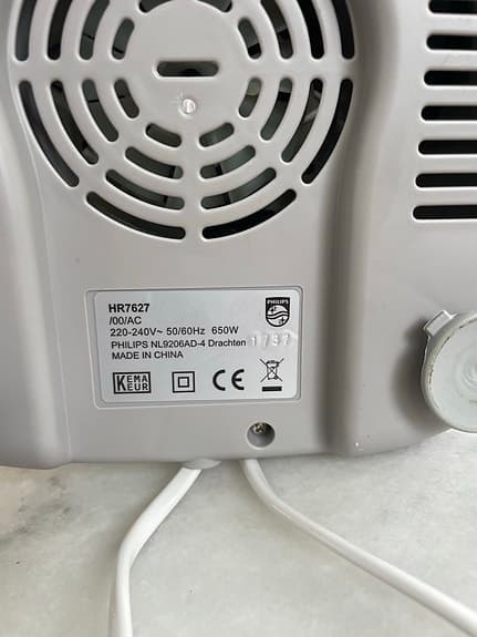 Philips HR7627 matberedare vit