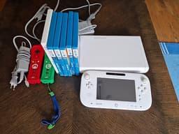 Nintendo Wii U paket med GamePad, kontroller och spel