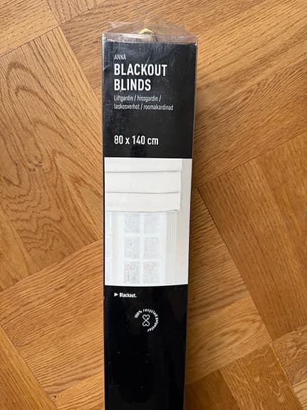 Hemtex mörkläggningsgardin rullgardin 80x140 vit