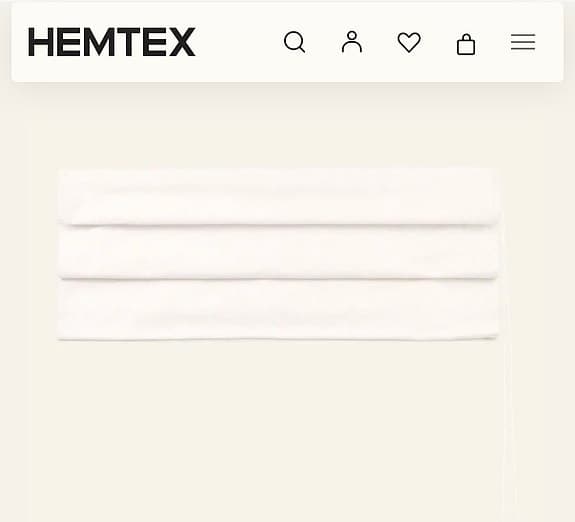 Hemtex mörkläggningsgardin rullgardin 80x140 vit