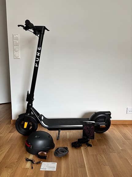 Elektrisk Skoter, svart || Pure AIR 5 Electric Scooter || skatt