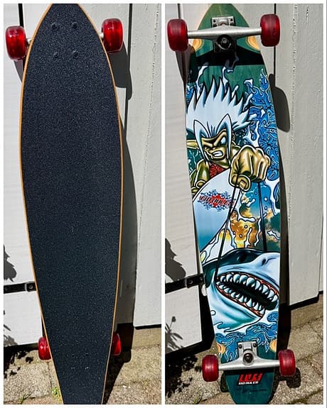 FYNDA Longboard 117 cm – No Rules Crazy Creek – fint skick