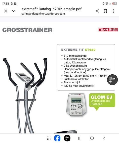 Crosstrainer makin