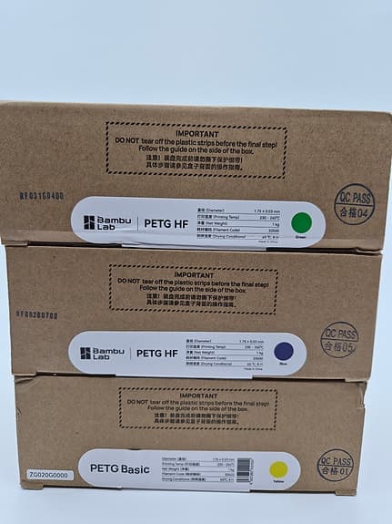 Bambu Lab PETG HF och Basic
