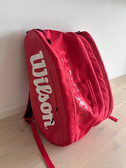 Wilson padelväska ryggsäck röd
