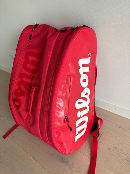 Wilson padelväska ryggsäck röd