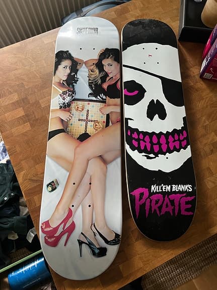 Kill’em Blanks Pirate skateboarddeckar med tryck