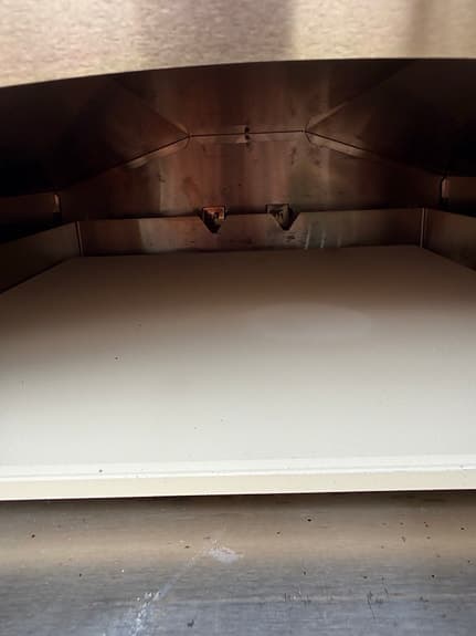 Gasoldriven pizzaugn i rostfritt stål