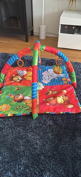 Babygym lekmatta med djurmotiv