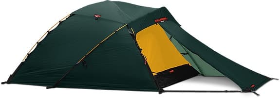 Hilleberg Jannu grön med footprint