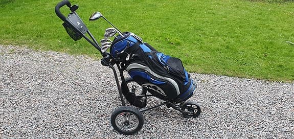 Golfset med bag och vagn