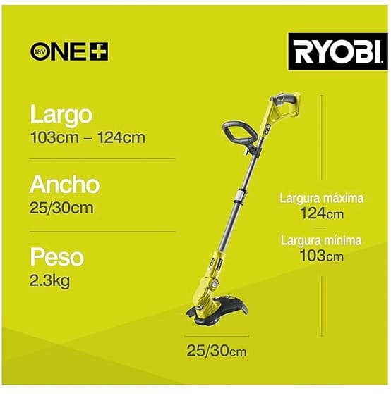 Ryobi One+ grästrimmer batteridriven Ryobi one utan batteri