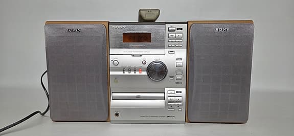 Sony CMT-CP1 Mikrostereo med kassettdäck, CD & Radio + Fjärrkontroll