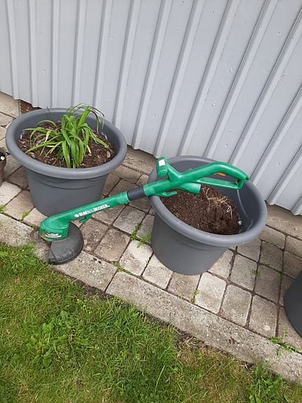 Black & Decker grästrimmer grön
