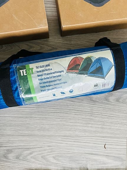 Tält 2-mans med två luftmadrasser