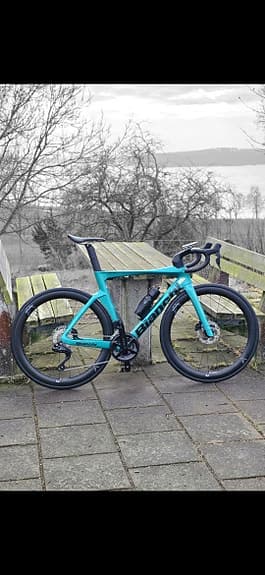 Bianchi Oltre Comp 105 Di2 55 cm – Prisma Blue Green – Som ny!