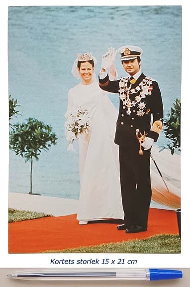 Vykort från kungabröllopet 1976