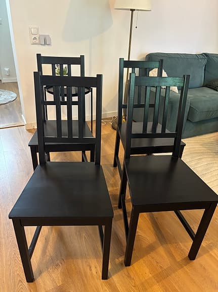 IKEA Alberto Meda matstolar svart