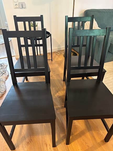 IKEA Alberto Meda matstolar svart