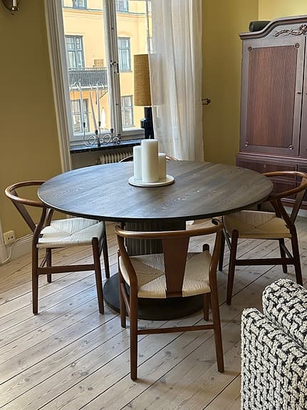 4 st matstolar från Sleepo i ek och papperssnöre