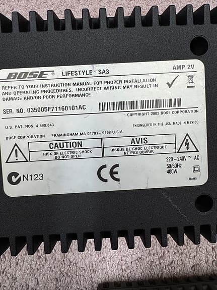 Bose Lifestyle SA-3 förstärkare + SoundTouch Wireless Link adapter