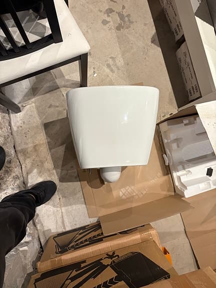 WC porslin vägghängd