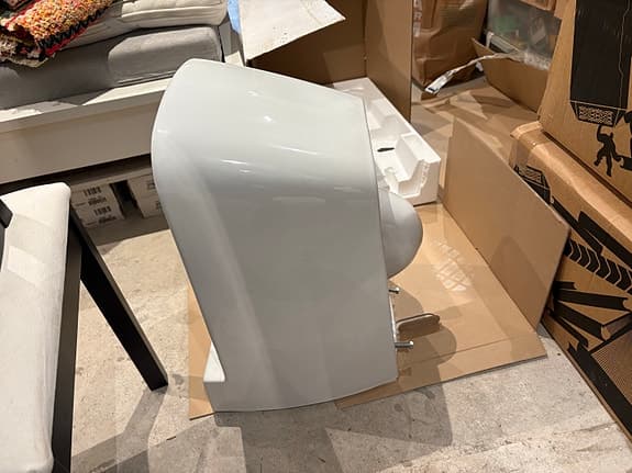 WC porslin vägghängd
