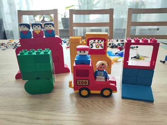 5 st duplo figure och byggsatser