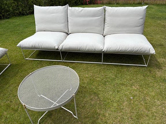 HAVSTEN serie 3-sits, 2 fåtöljer och bord