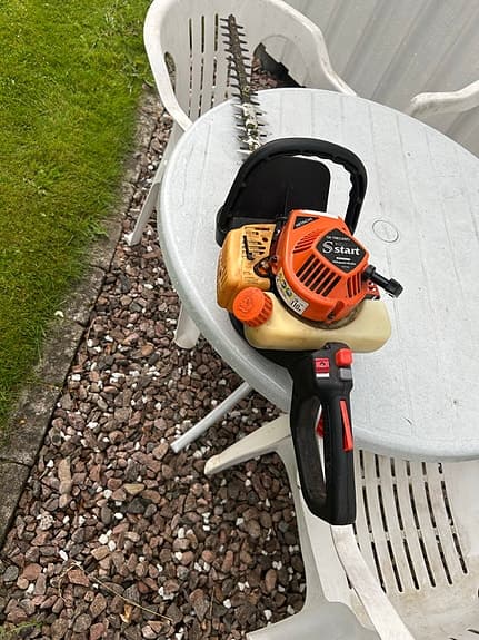 S-start bensindriven häcksax orange
