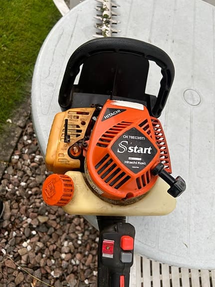 S-start bensindriven häcksax orange