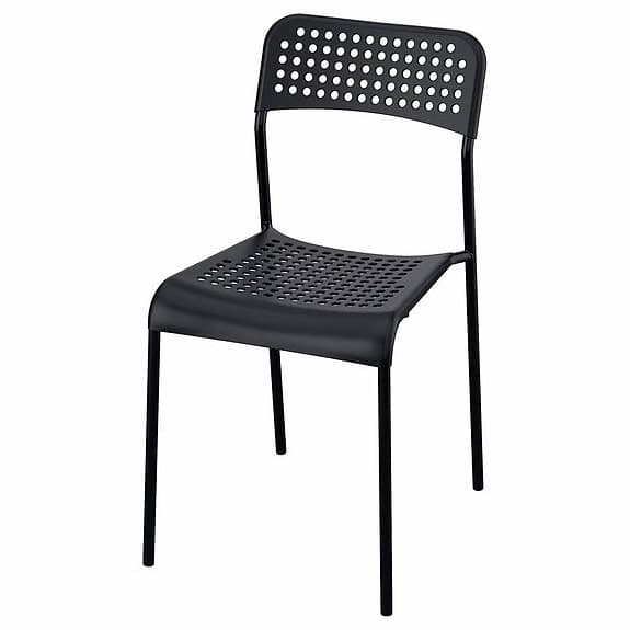 Matbord och stol - svart