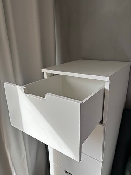 IKEA NORDLI byrå 6 lådor – vit