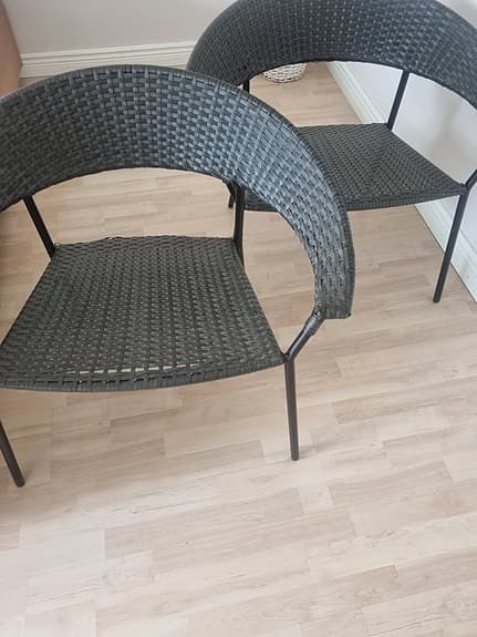 Stolar, 2 st. Svart