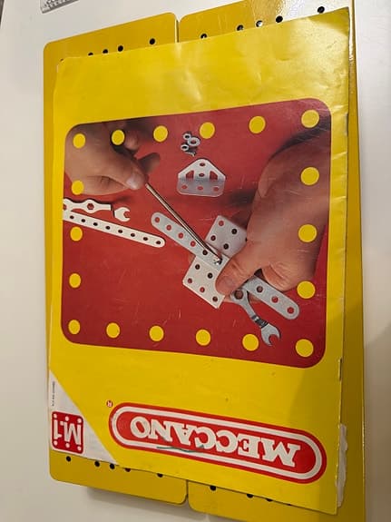 Vintage Miro-Meccano B 1982 – Originaldelar, Motor & Låda