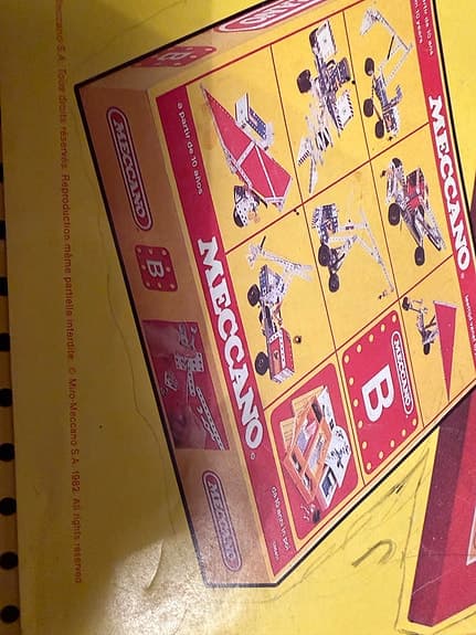 Vintage Miro-Meccano B 1982 – Originaldelar, Motor & Låda