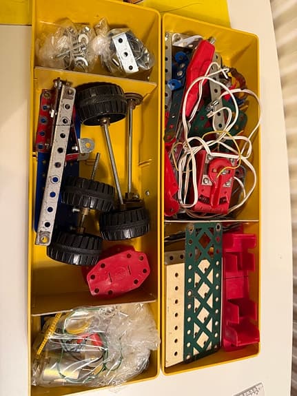 Vintage Miro-Meccano B 1982 – Originaldelar, Motor & Låda